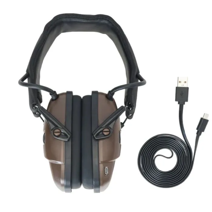 Honeywell Howard Leight R-02549 Impact Sport Electronic Shooting Earmuff with Bluetooth, Flat Dark Earth, Medium/Large, Box of 2