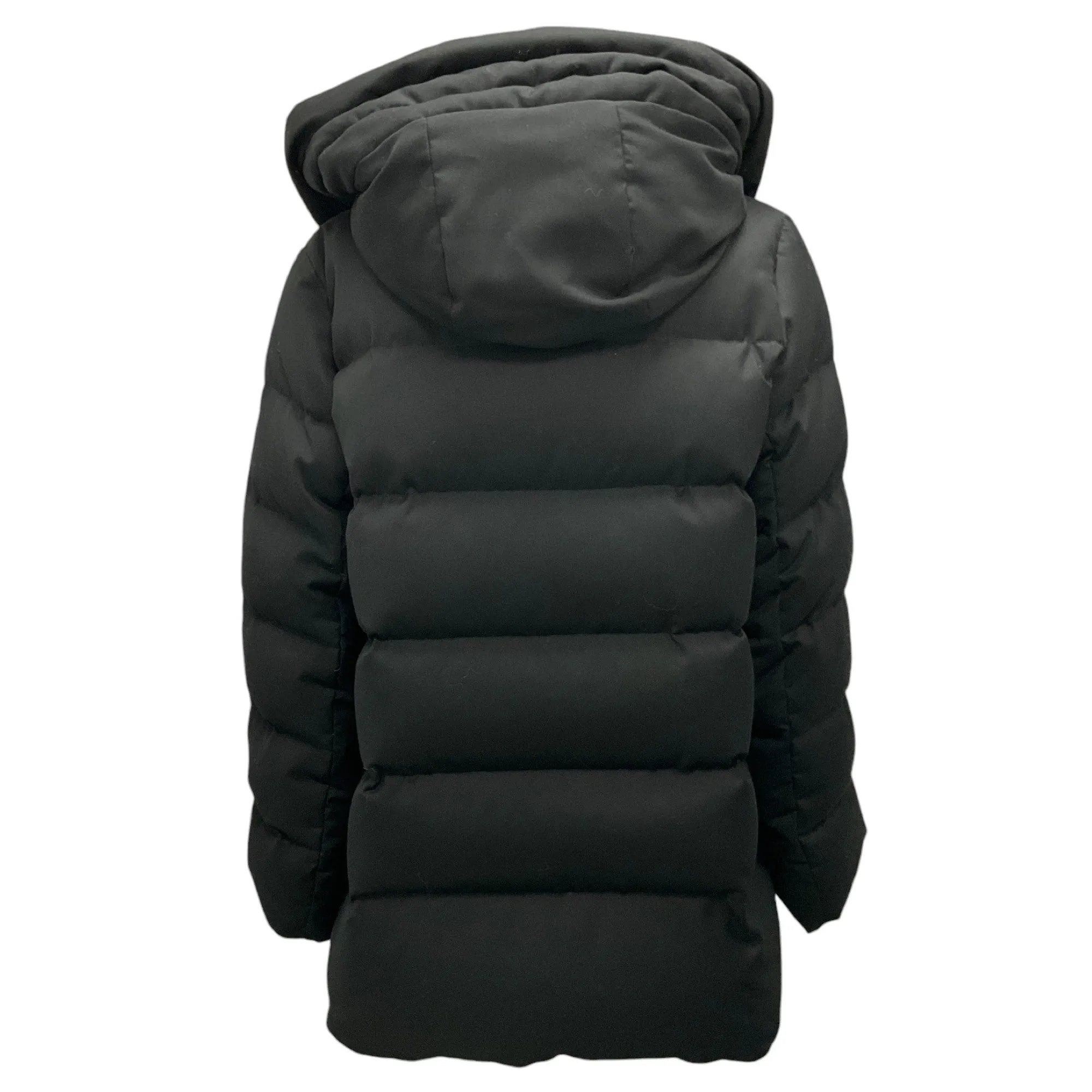 Hubert Gasser Black Hooded Puffer Jacket