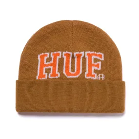 HUF ARCH LOGO BEANIE CHOCOLATE