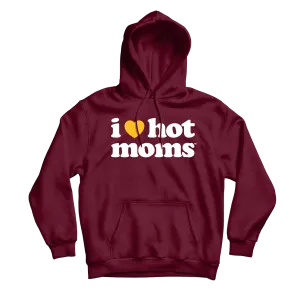 I Heart Moms Maroon Hoodie