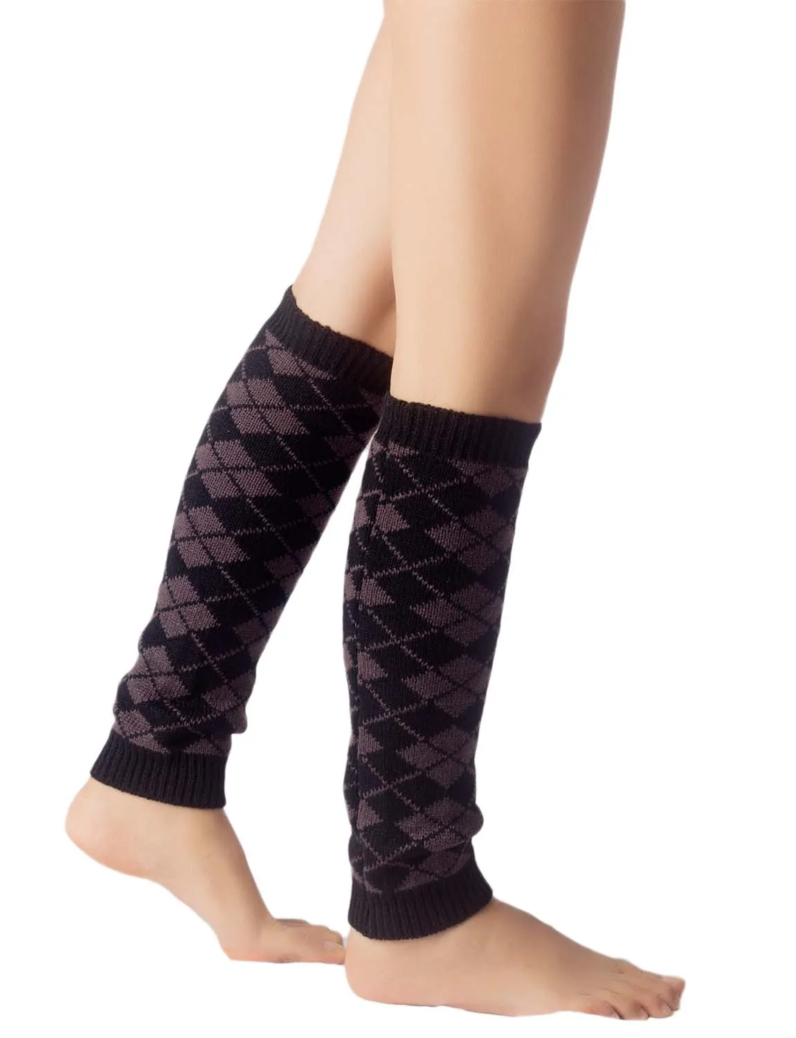 iB-iP Women's Leg Warmer Ballet Dancer Aerobics Cute Plaid Warm Thermal Costume