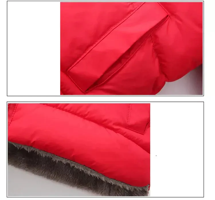 J Double Sided MTXXTZ Red Fur Puffer Jacket 11786