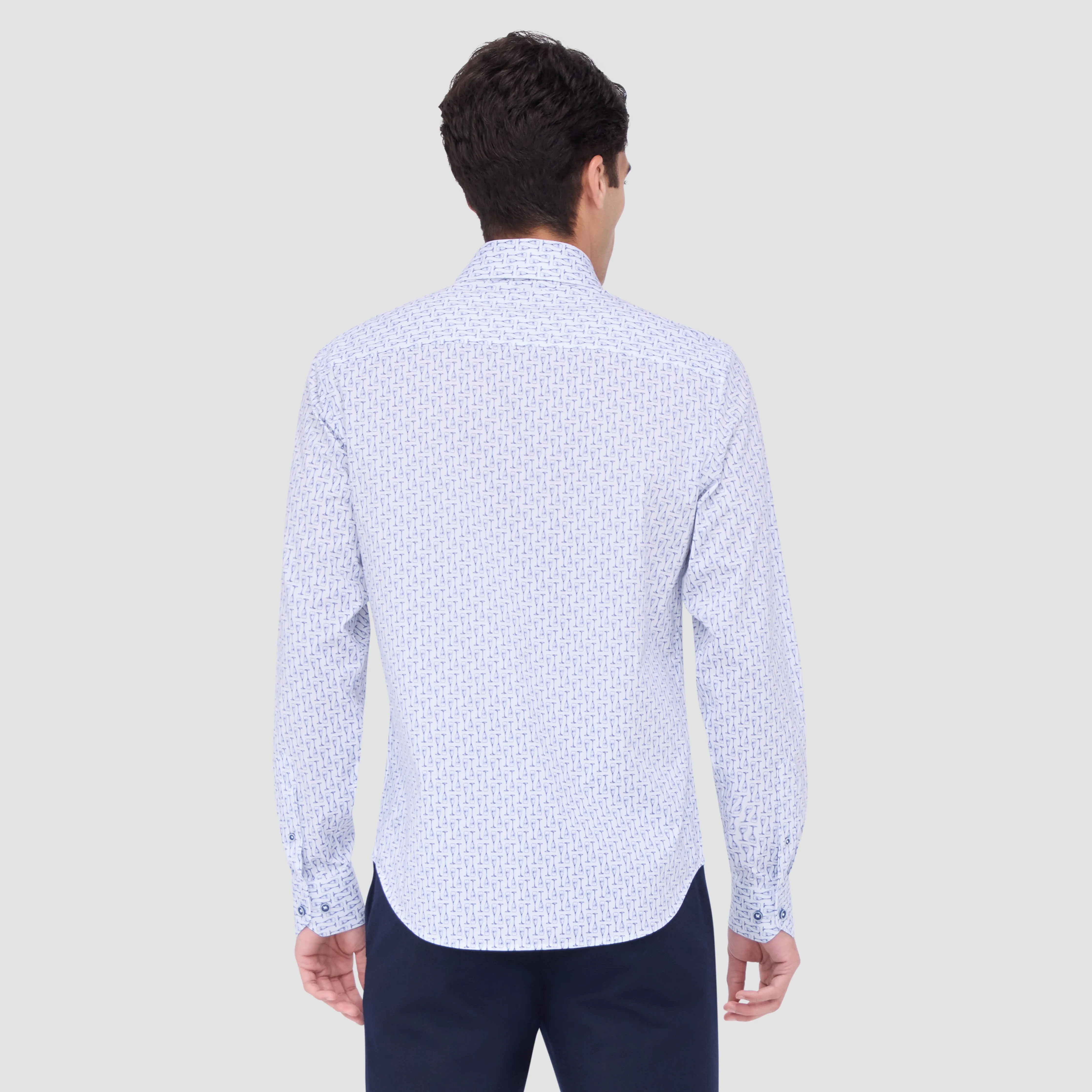 James Champagne Flute OoohCotton Shirt