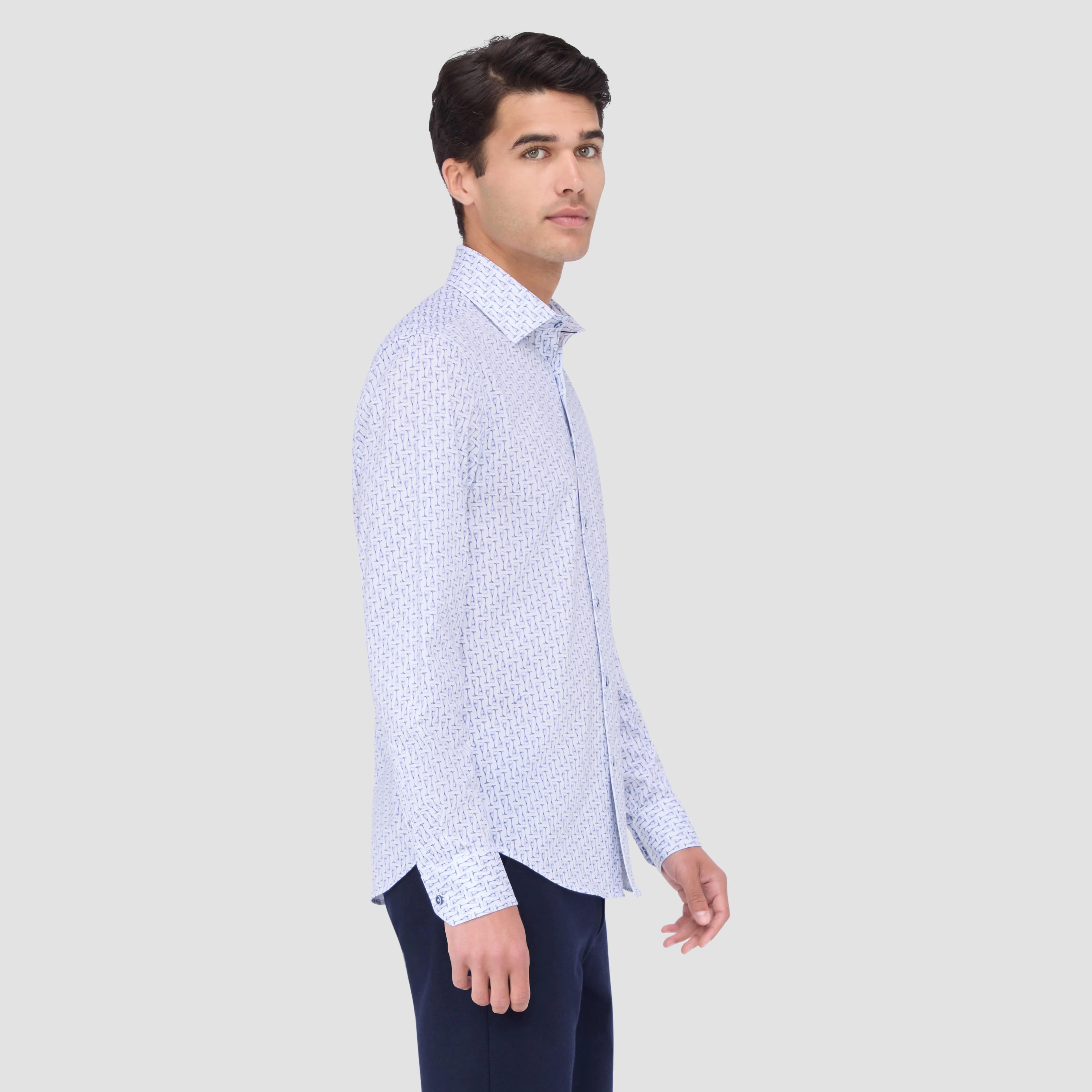 James Champagne Flute OoohCotton Shirt