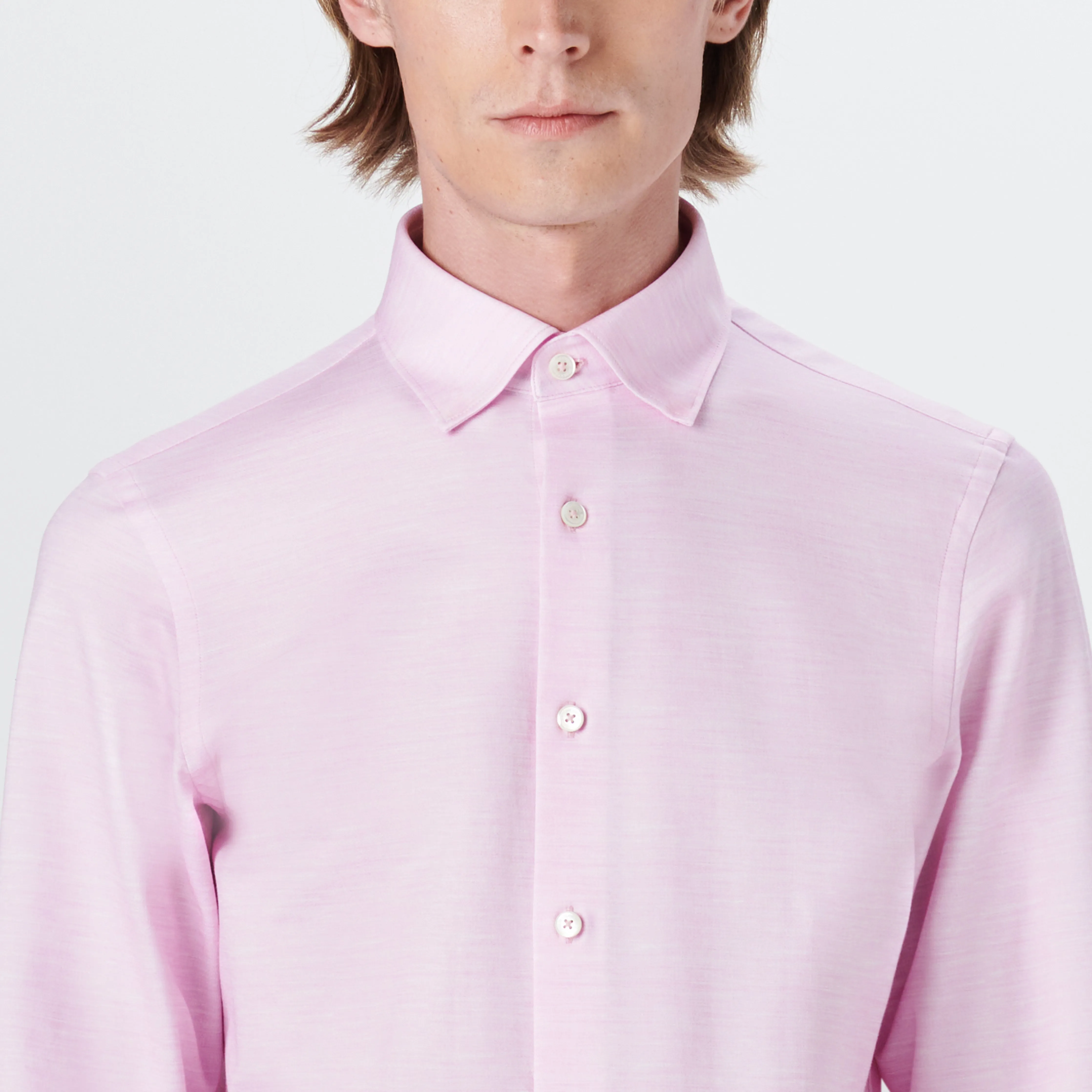 JAMES Striated OoohCotton Twill Shirt