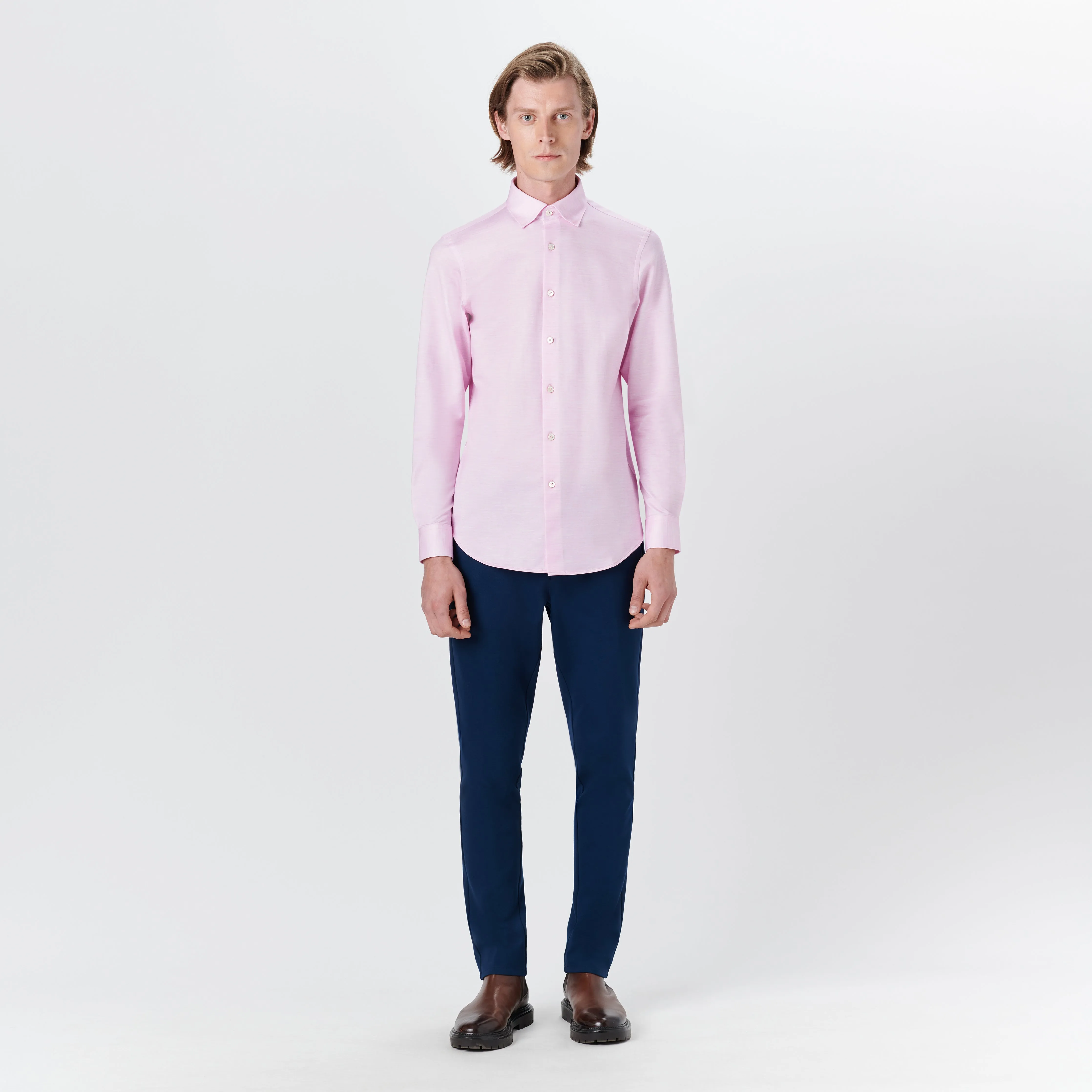 JAMES Striated OoohCotton Twill Shirt