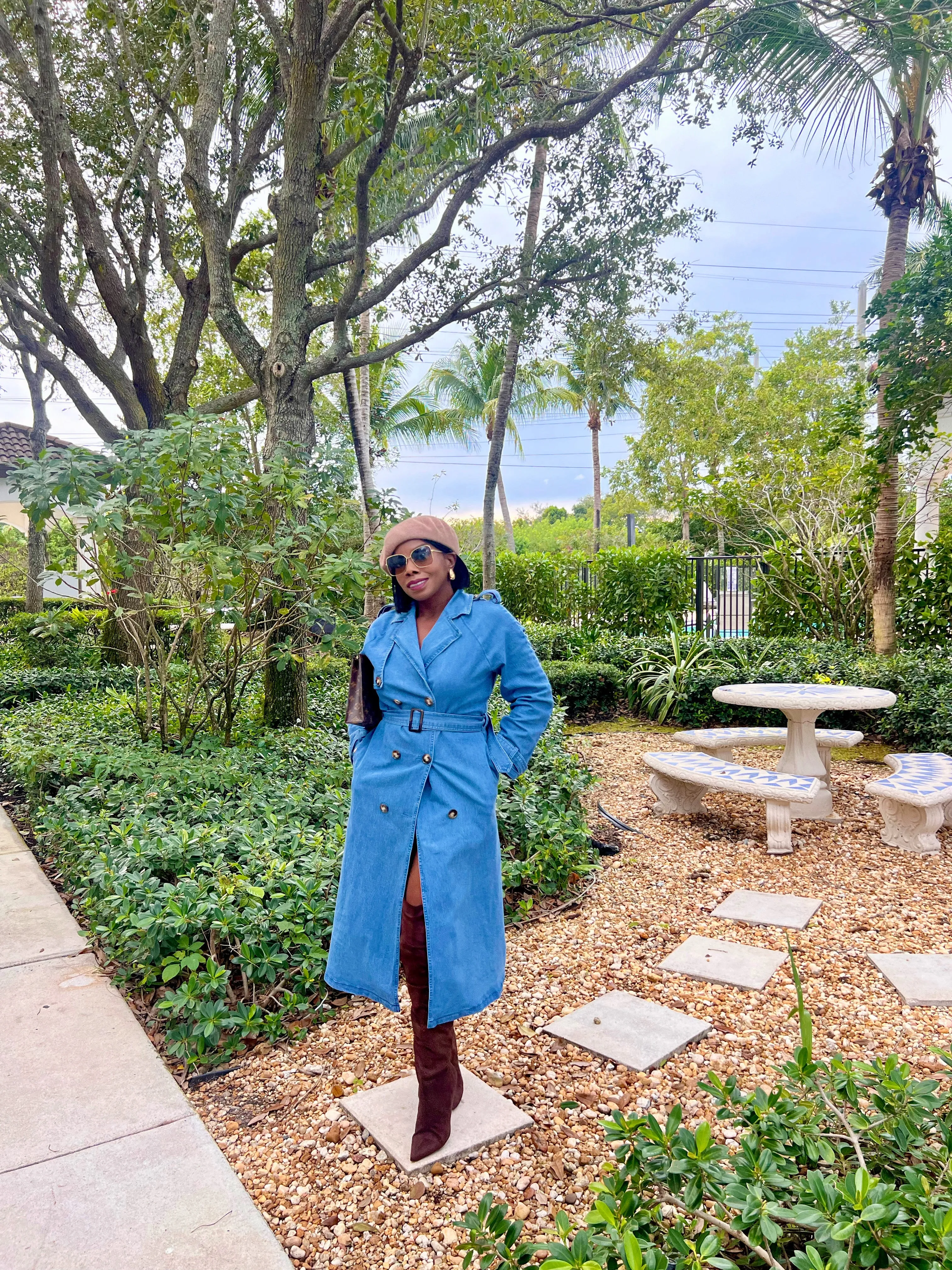 Jamille Denim Trench Coat