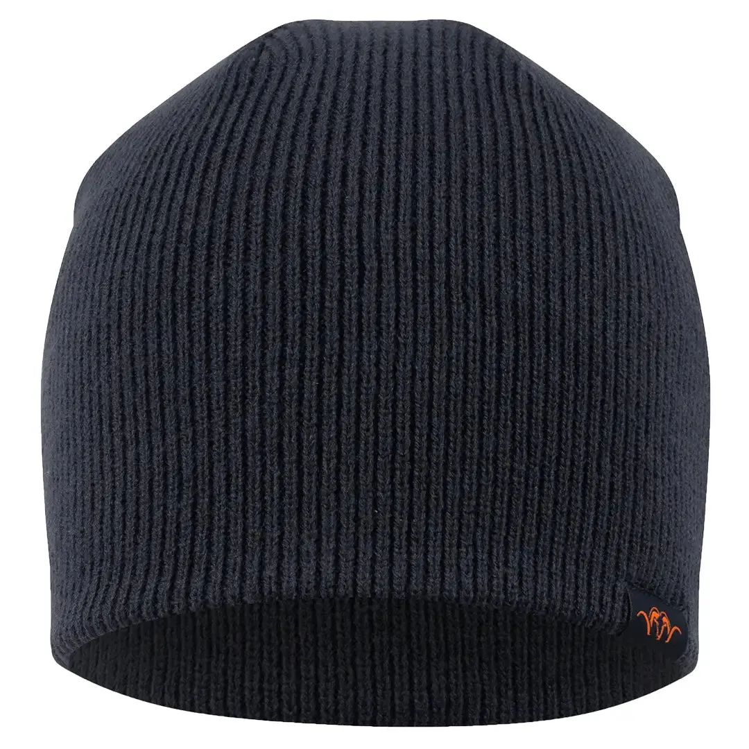 Jeff Rib Beanie - Navy by Blaser