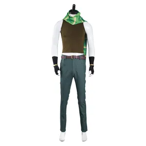 JoJo‘s Bizarre Adventure Part 2: Battle Tendency Joseph Joestar Cosplay Costume Pants Vest Outfits Halloween Carnival Suit