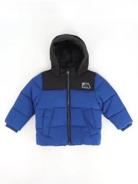 Kids Boy's Colorblocked Puffer Jacket,Blue/Black