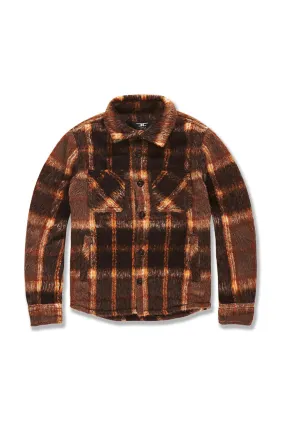 Kids Vandal Flannel Shacket (Brown)