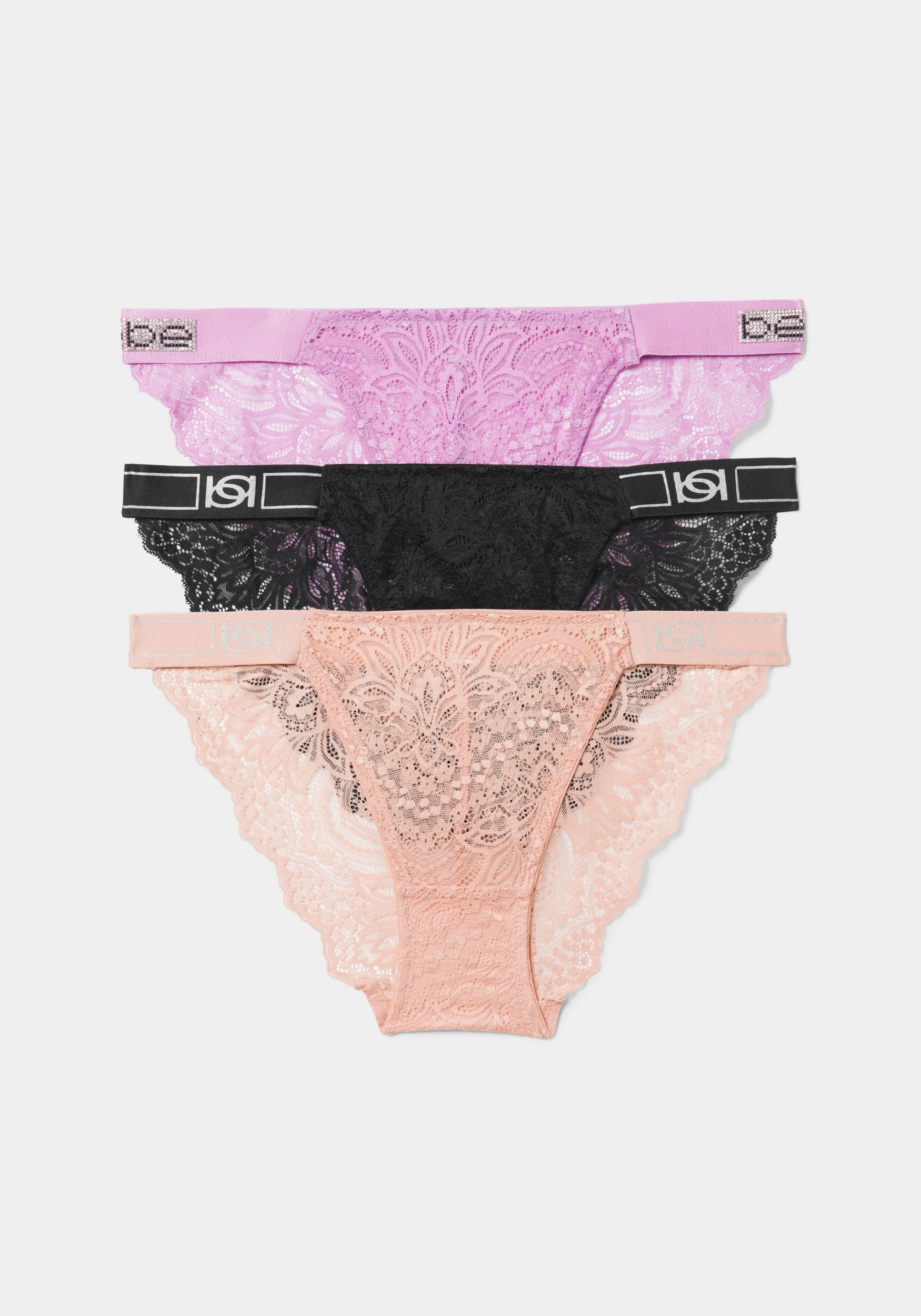 Lace Three Pack Bikini Set