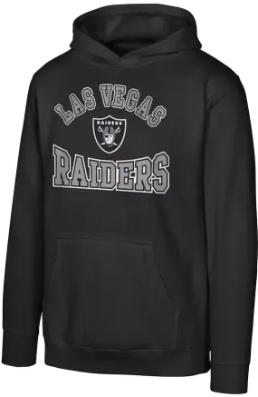 Las Vegas Raiders Youth Home Town Pullover Fleece Hoodie - Black