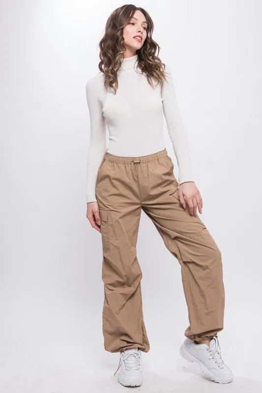 Lena Loose Fit Parachute Cargo Pants // 5 COLORS