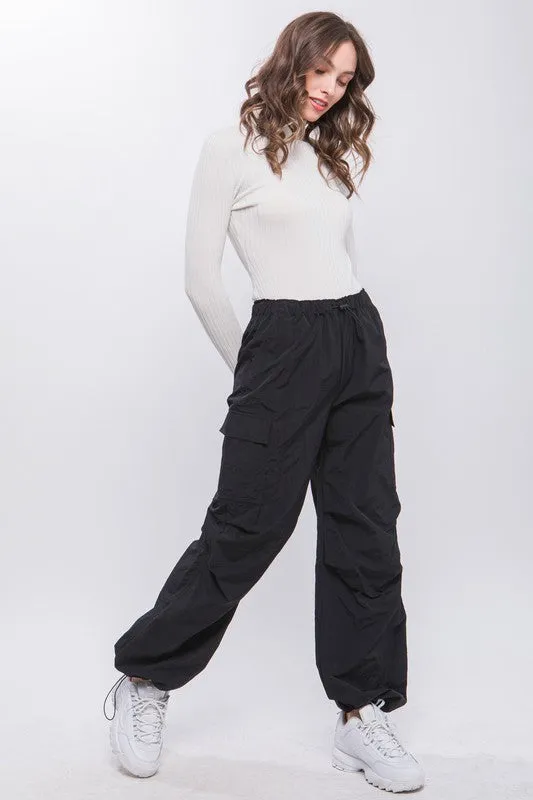 Lena Loose Fit Parachute Cargo Pants // 5 COLORS