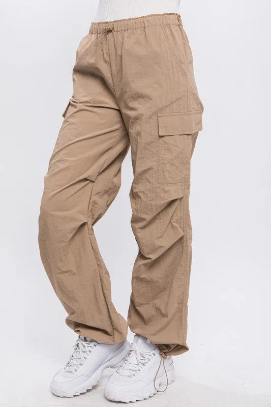 Lena Loose Fit Parachute Cargo Pants // 5 COLORS