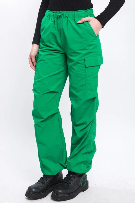 Lena Loose Fit Parachute Cargo Pants // 5 COLORS