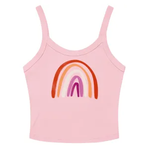 Lesbian Rainbow Scoop Neck Tank Top