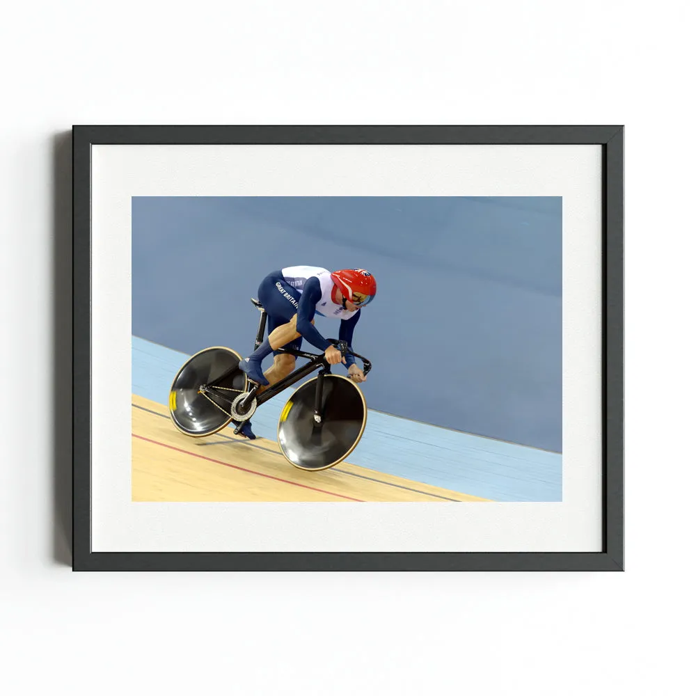 London 2012 Chris Hoy Team Sprint Art Print