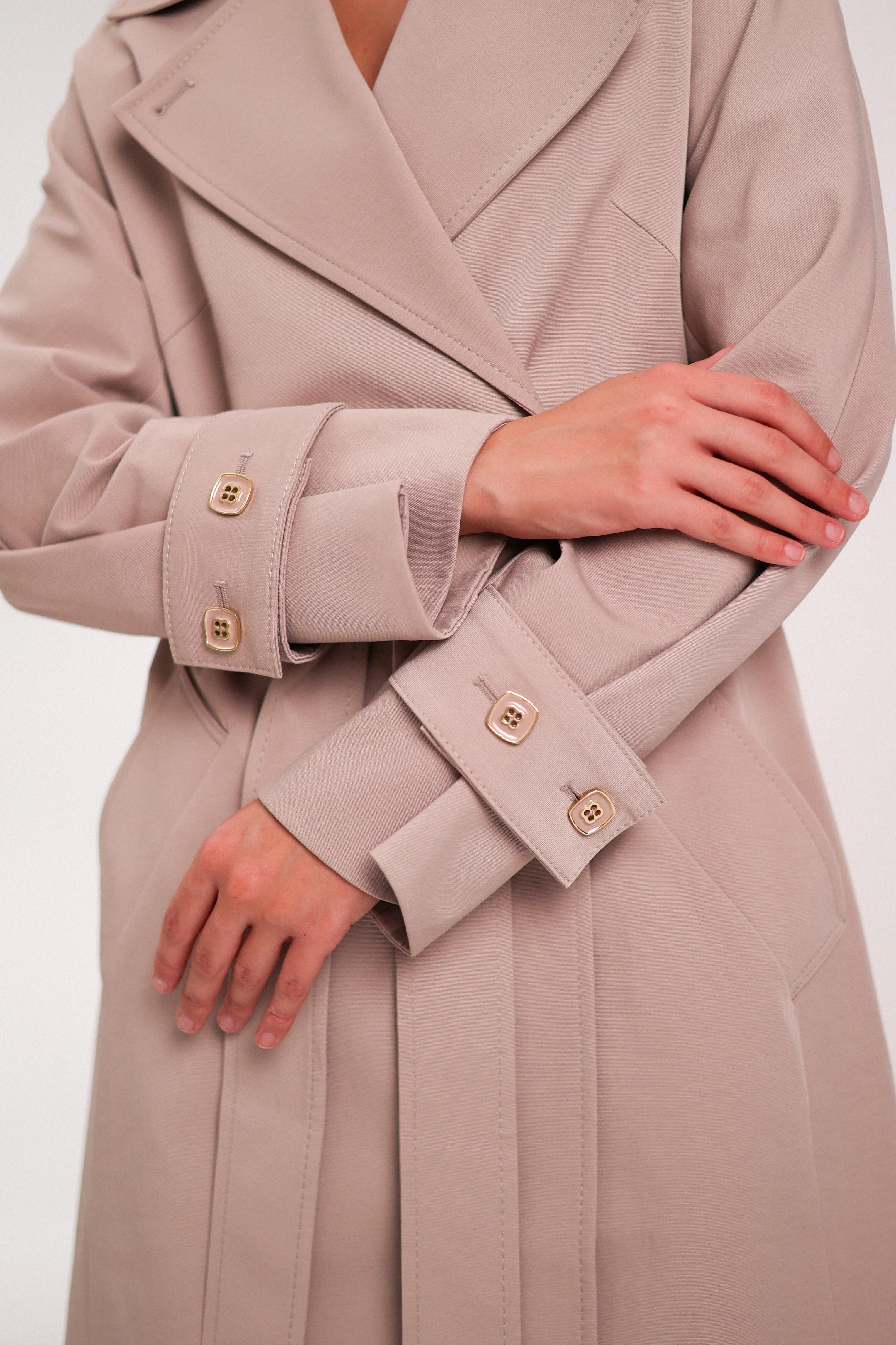 London Trench Coat in Blush