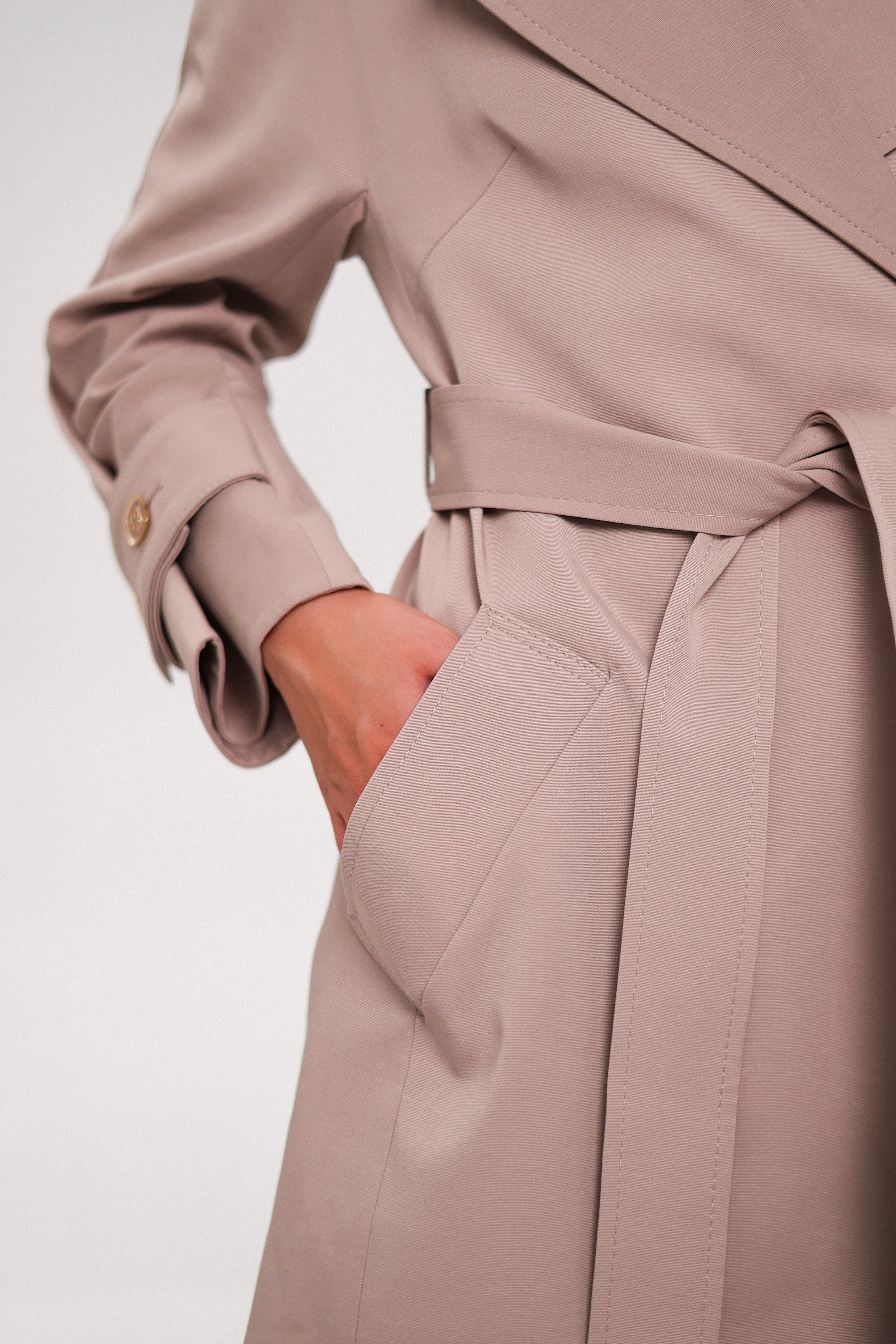 London Trench Coat in Blush