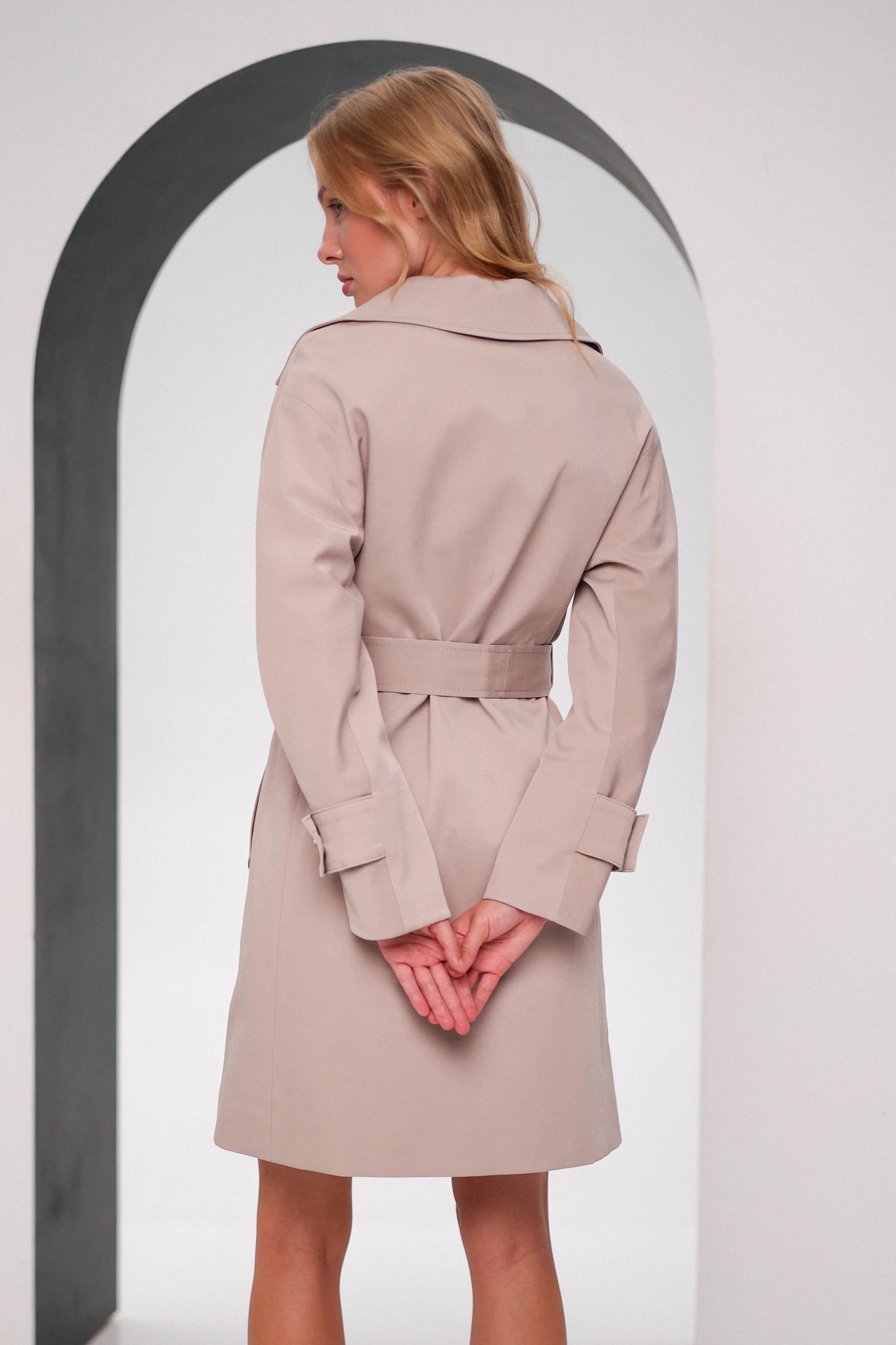 London Trench Coat in Blush