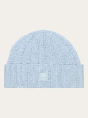 Low wool 5x4 rib beanie - RWS - Asley Blue