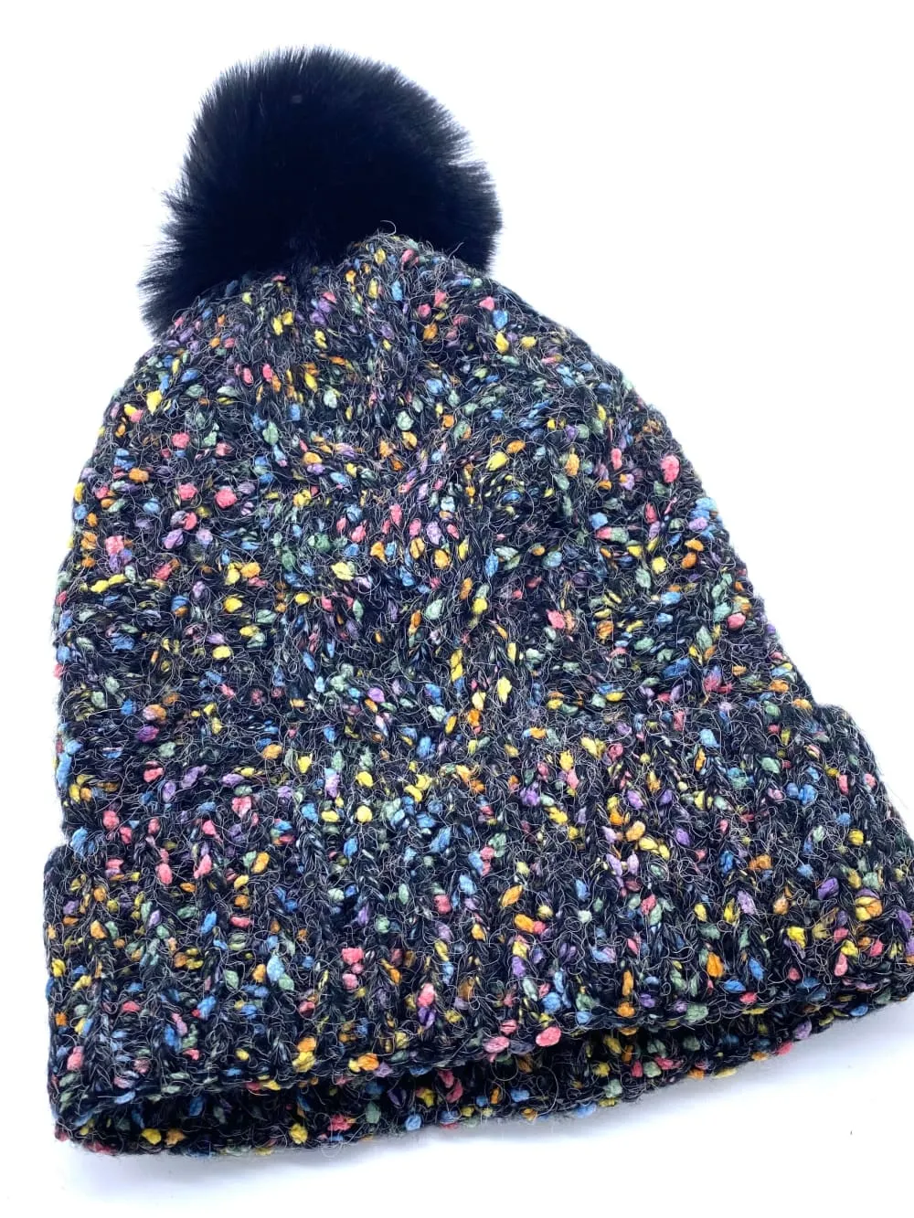 Luna Confetti Pom Beanie