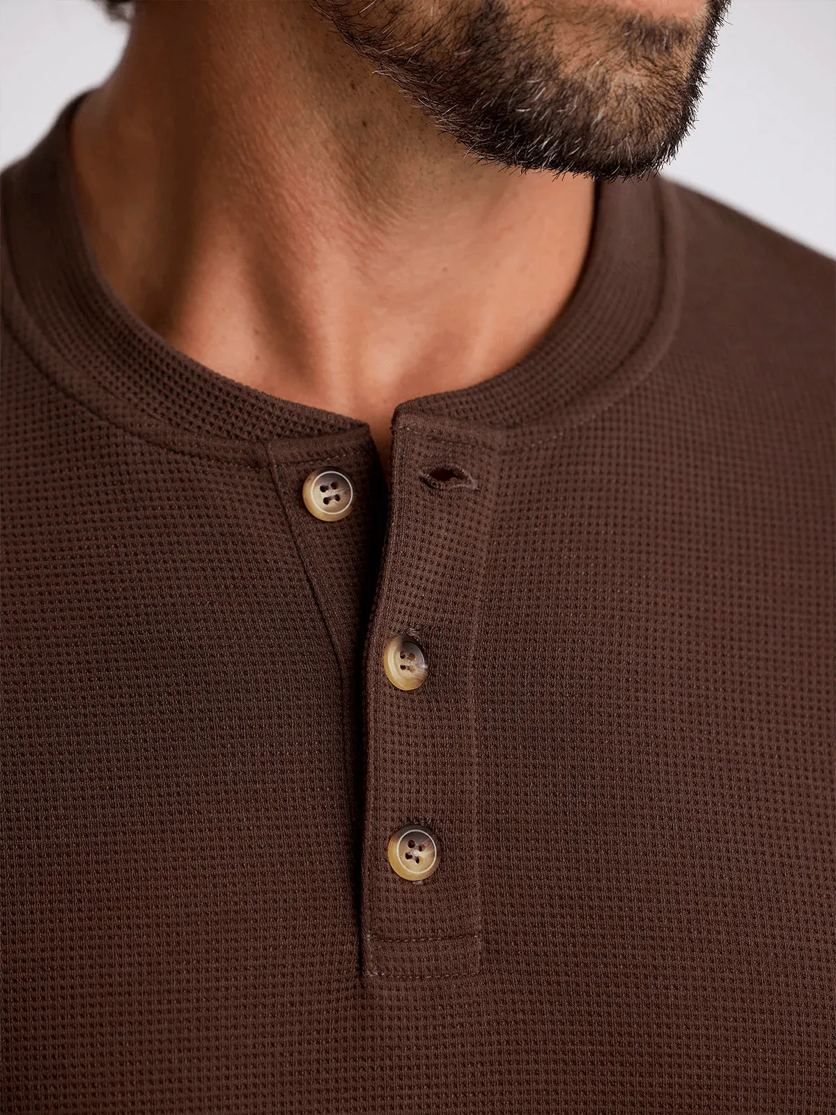 M WAFFLE LS HENLEY