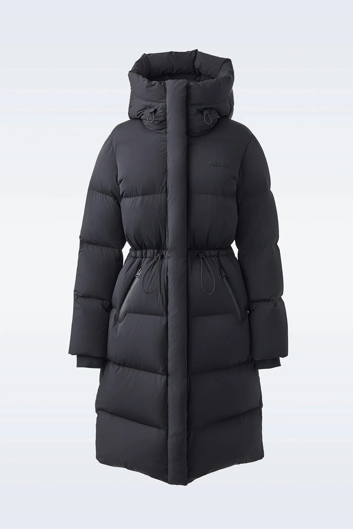 MACKAGE ISHANI-CITY - Long Down Quilted Coat With Hood