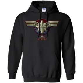 Marvel Captain Marvel Movie Chest Symbol Pullover Hoodie Sweatshirt