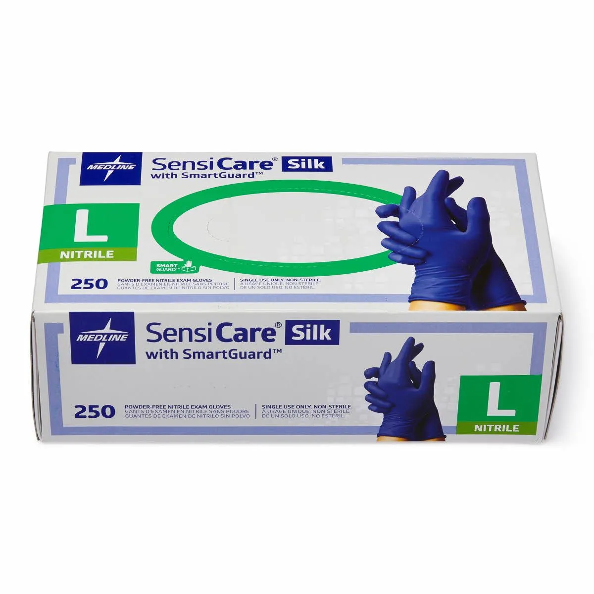 Medline SensiCare Silk Nitrile Exam Gloves (250/box)