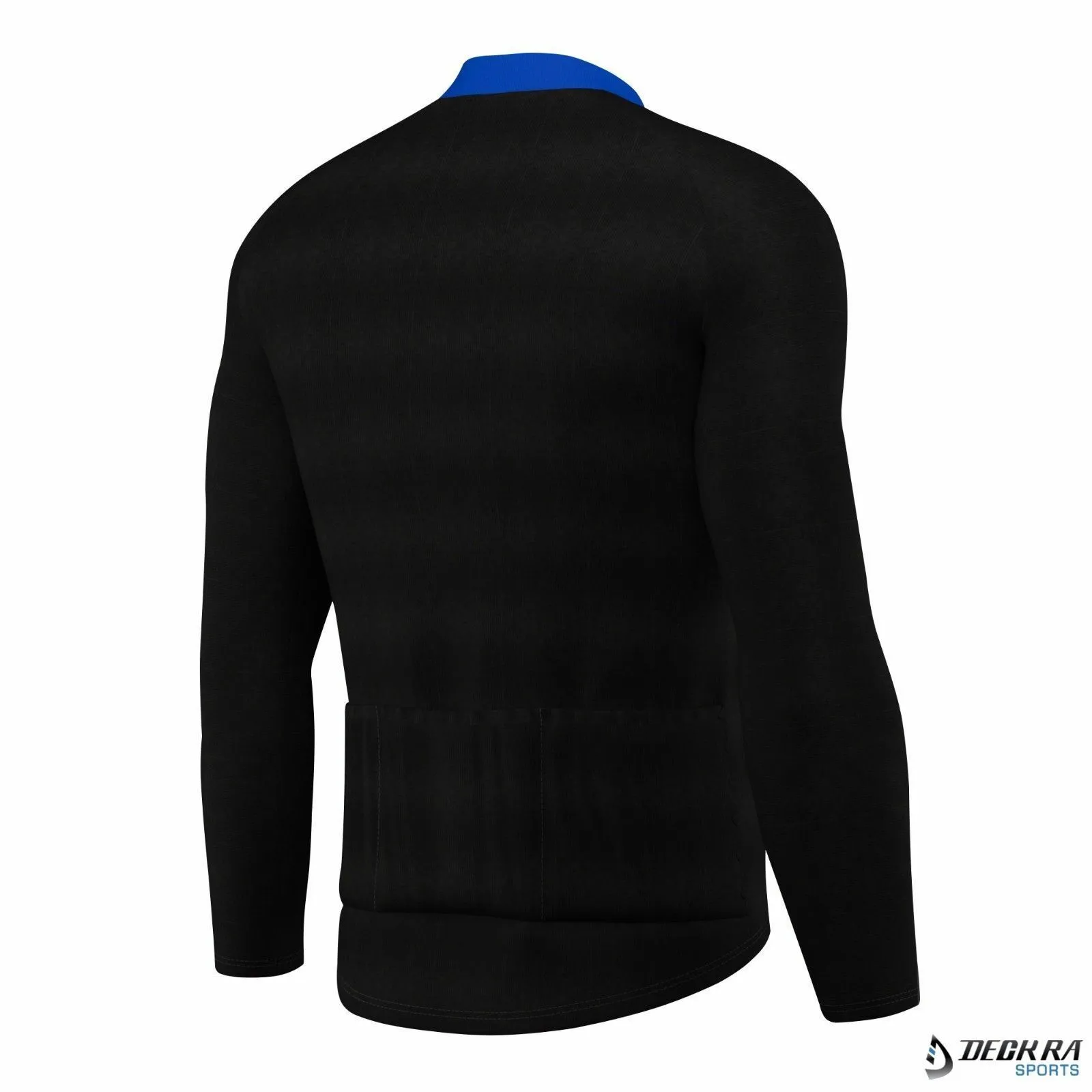 Mens Cycling Jersey Long Sleeves Black/Blue