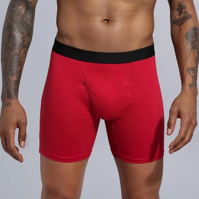 Men's Long Underwear Cotton Man Plus Size Shorts Boxer Breathable Shorts Boxers Underpants Trunks