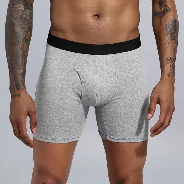 Men's Long Underwear Cotton Man Plus Size Shorts Boxer Breathable Shorts Boxers Underpants Trunks