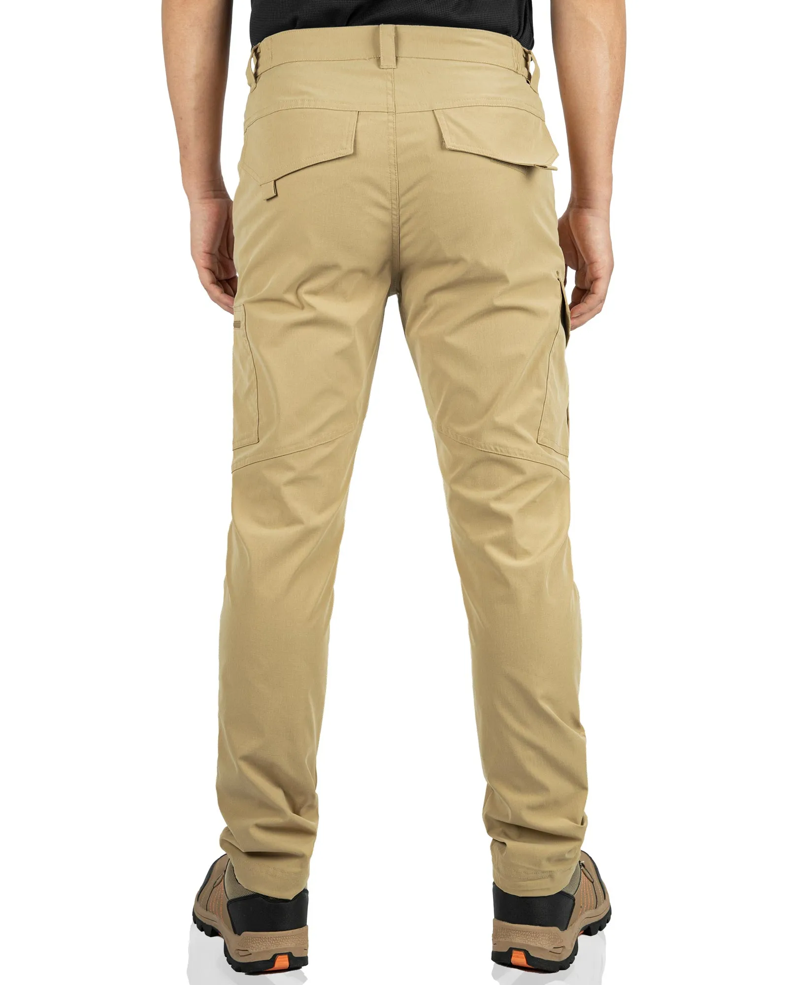 Men's Water Resistant Hiking Cargo Pants with 6 Pockets