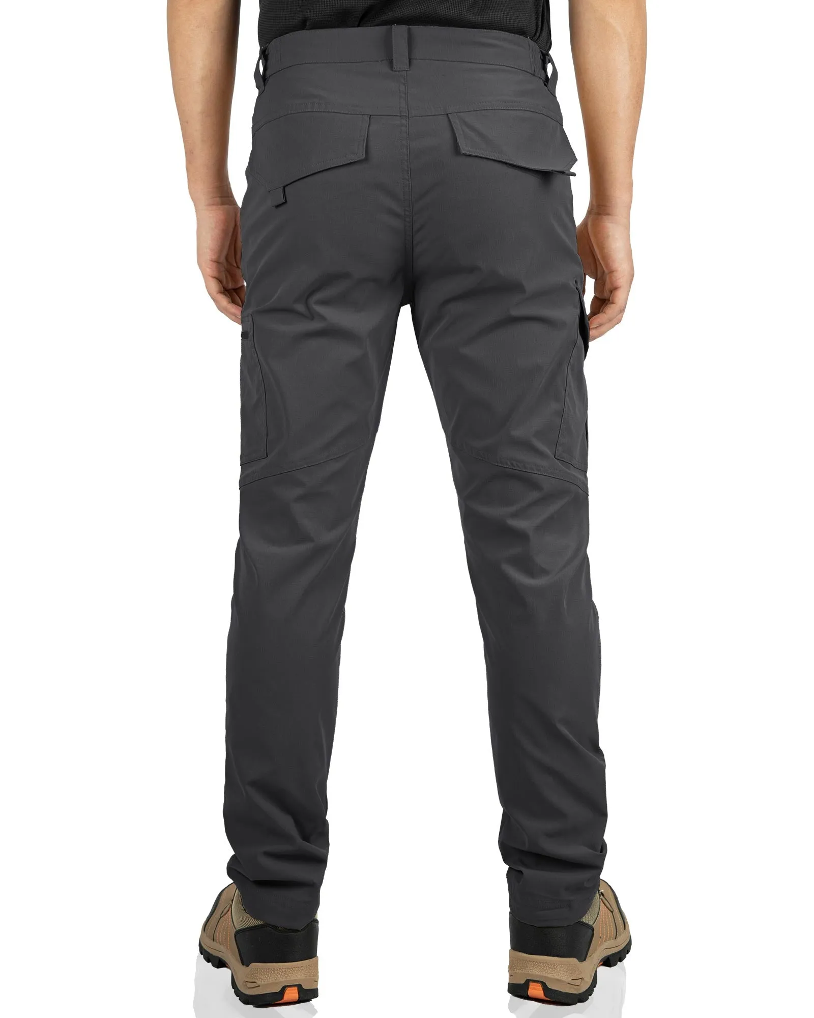 Men's Water Resistant Hiking Cargo Pants with 6 Pockets