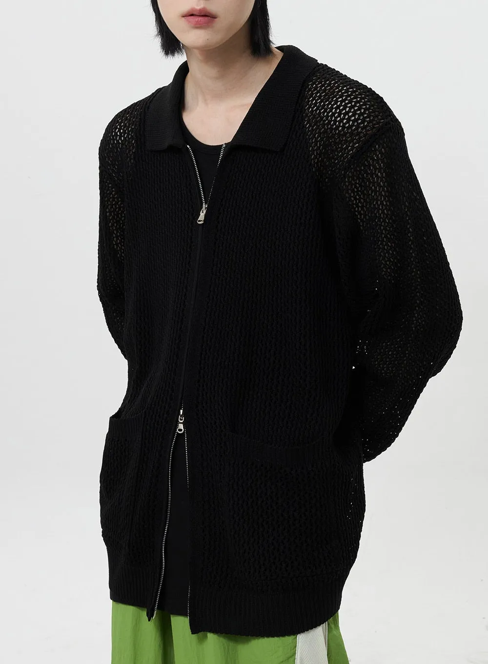 Mesh Zip-Up Unisex CY322