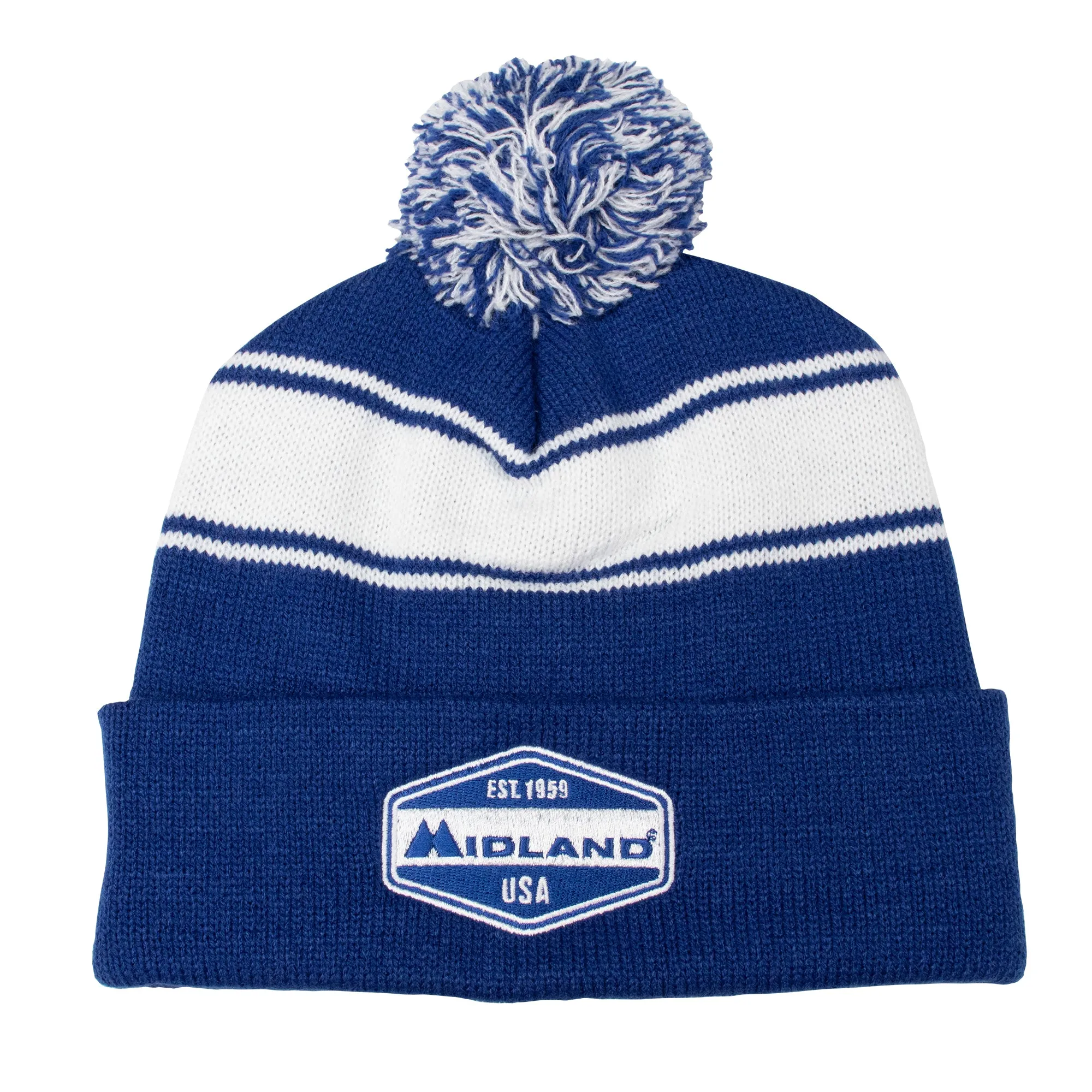 MIDLAND EST. "1959" CREST PATCH BLUE BEANIE