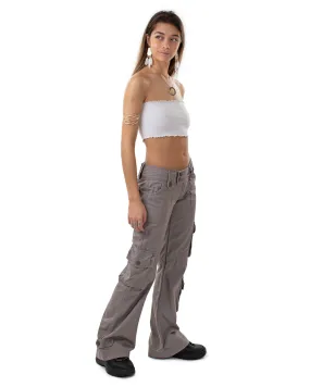 Molecule Flared Combat Trousers Grey