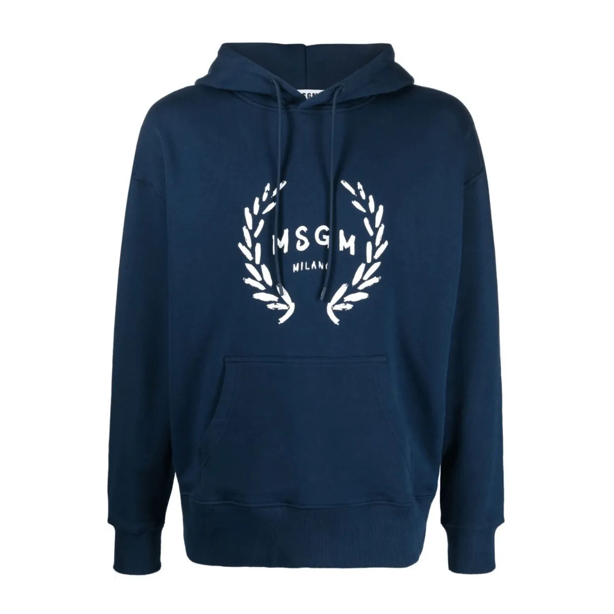 MSGM Navy Varsity Hoodie