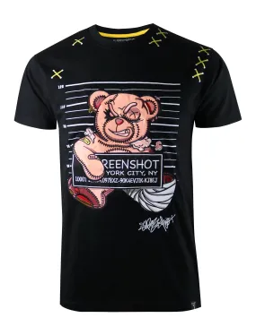 MUGSHOT BEAR TEE-S1170 (BLACK)