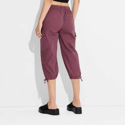 New - Wild Fable Women's Mid Rise Straight Leg Capri Pants Lightweight