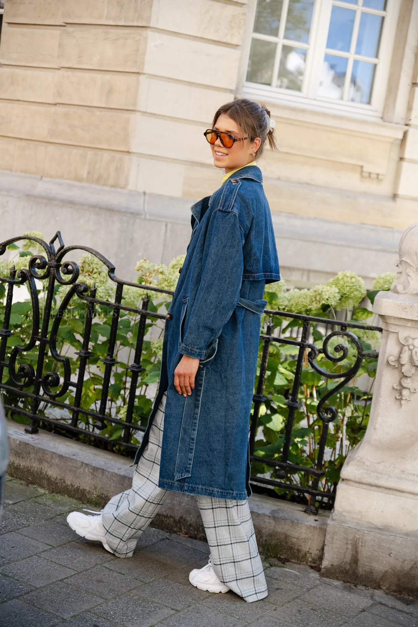 Noella denim trench coat