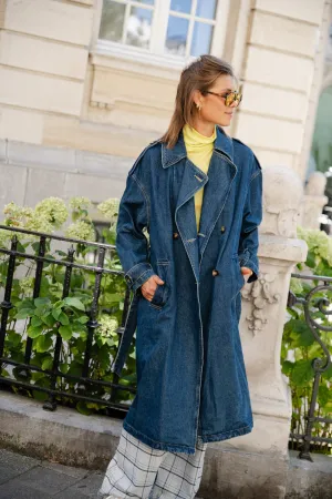 Noella denim trench coat