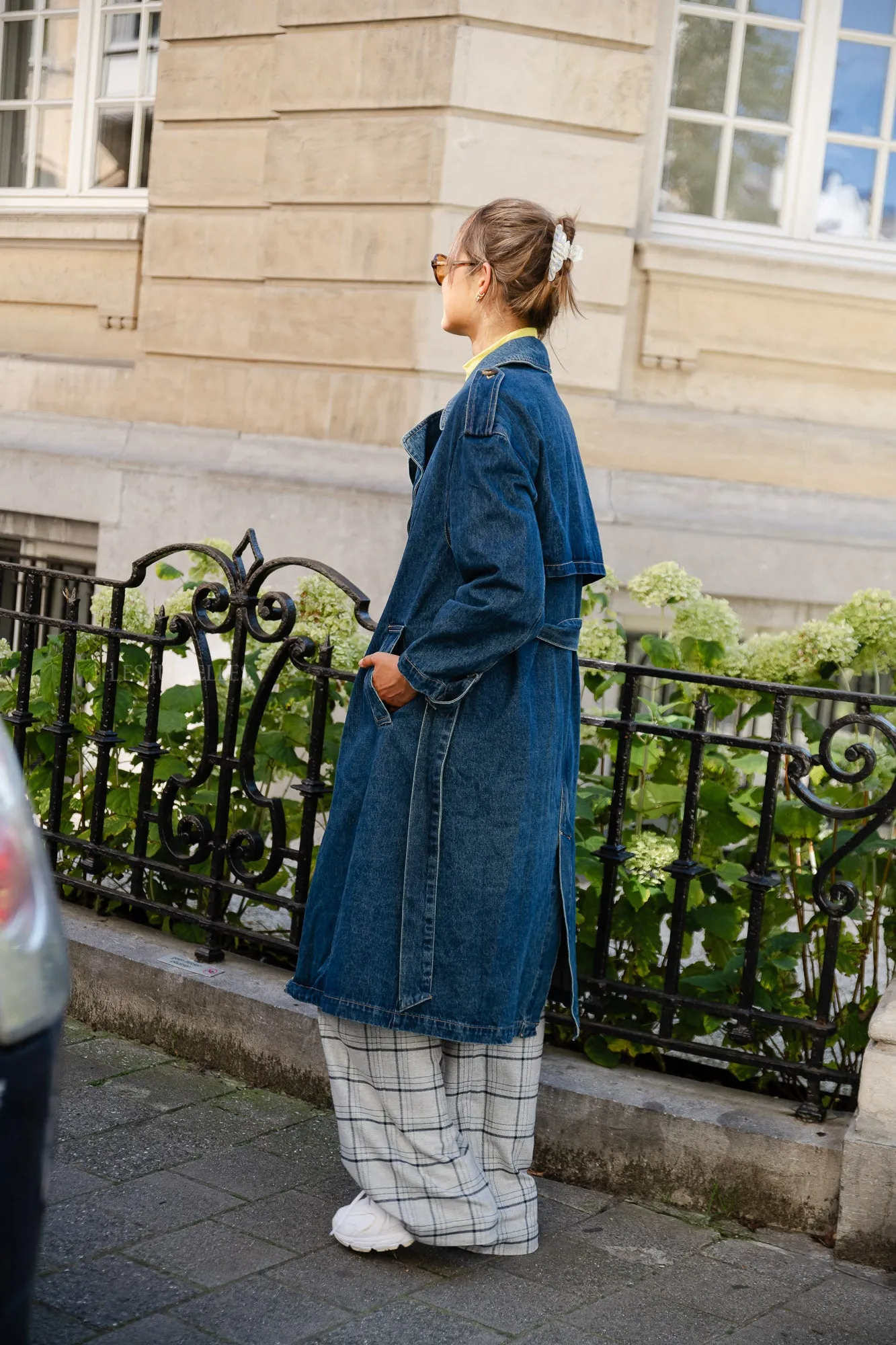 Noella denim trench coat