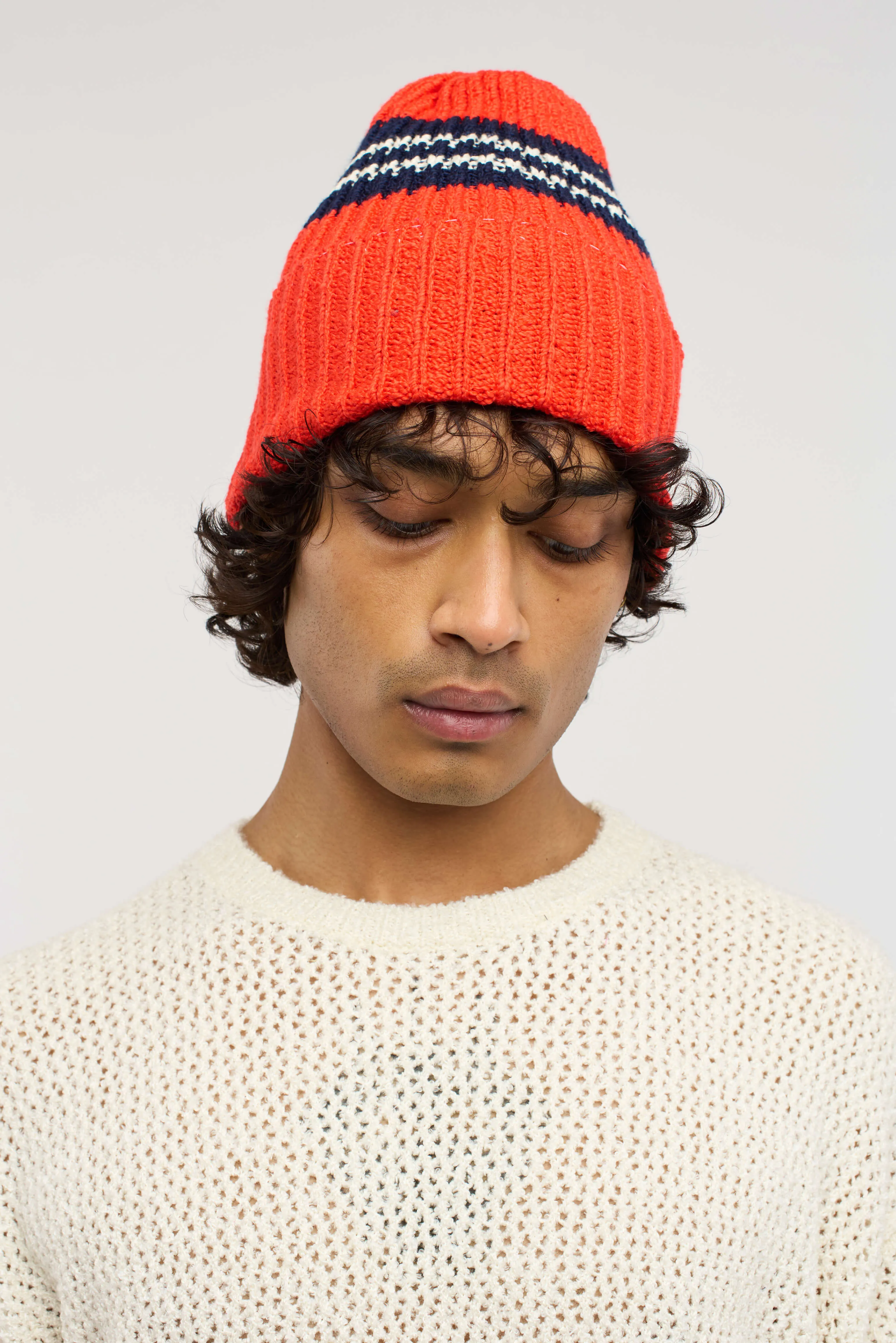 Nora Rollie Stripe Beanie