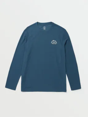 Nunez Graphic Thermal Shirt - Smokey Blue