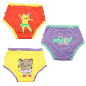 Organic Cotton 3 Piece Potty Training Pants - Ballerina Gals