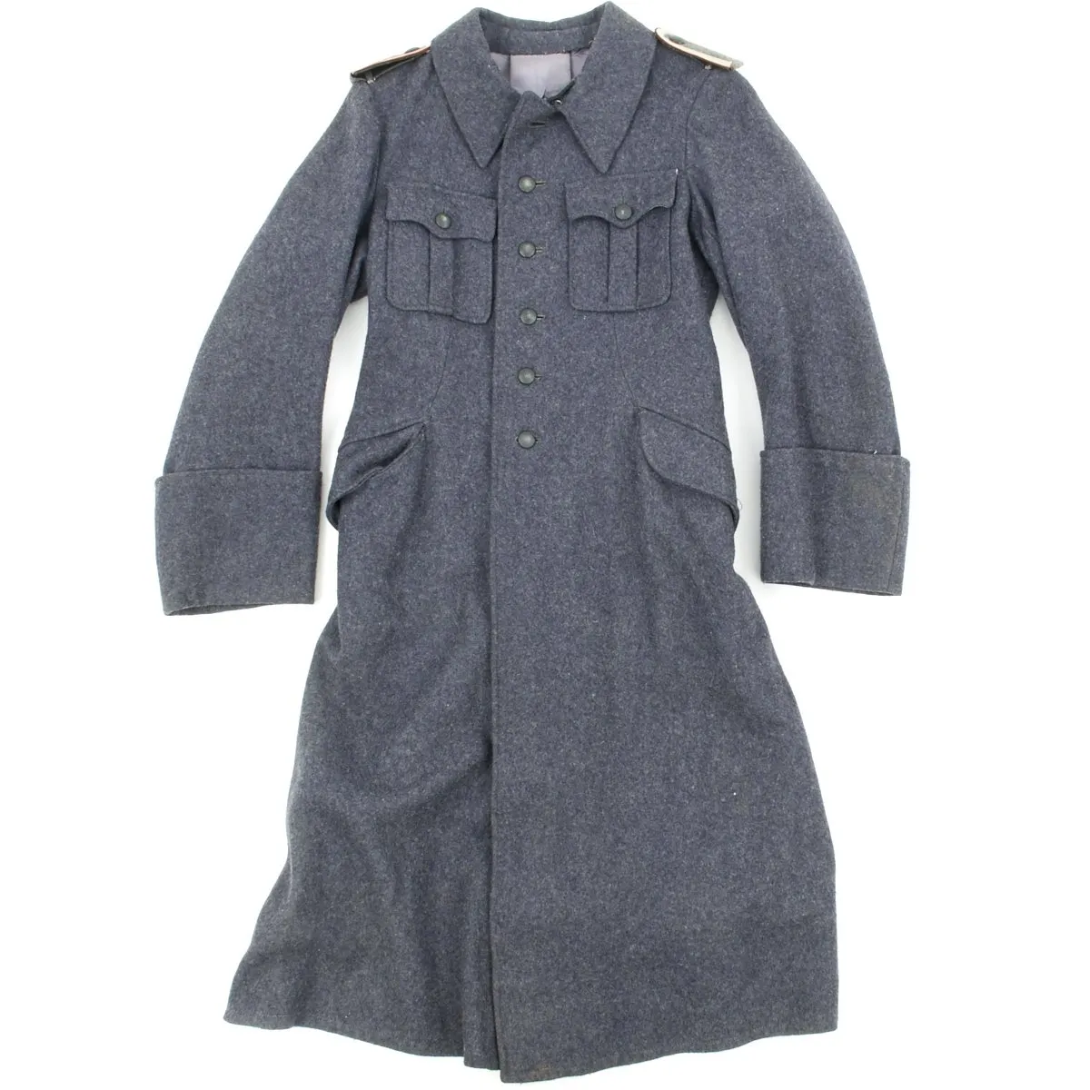 Original German WWII Luftwaffe Flak Wool Greatcoat